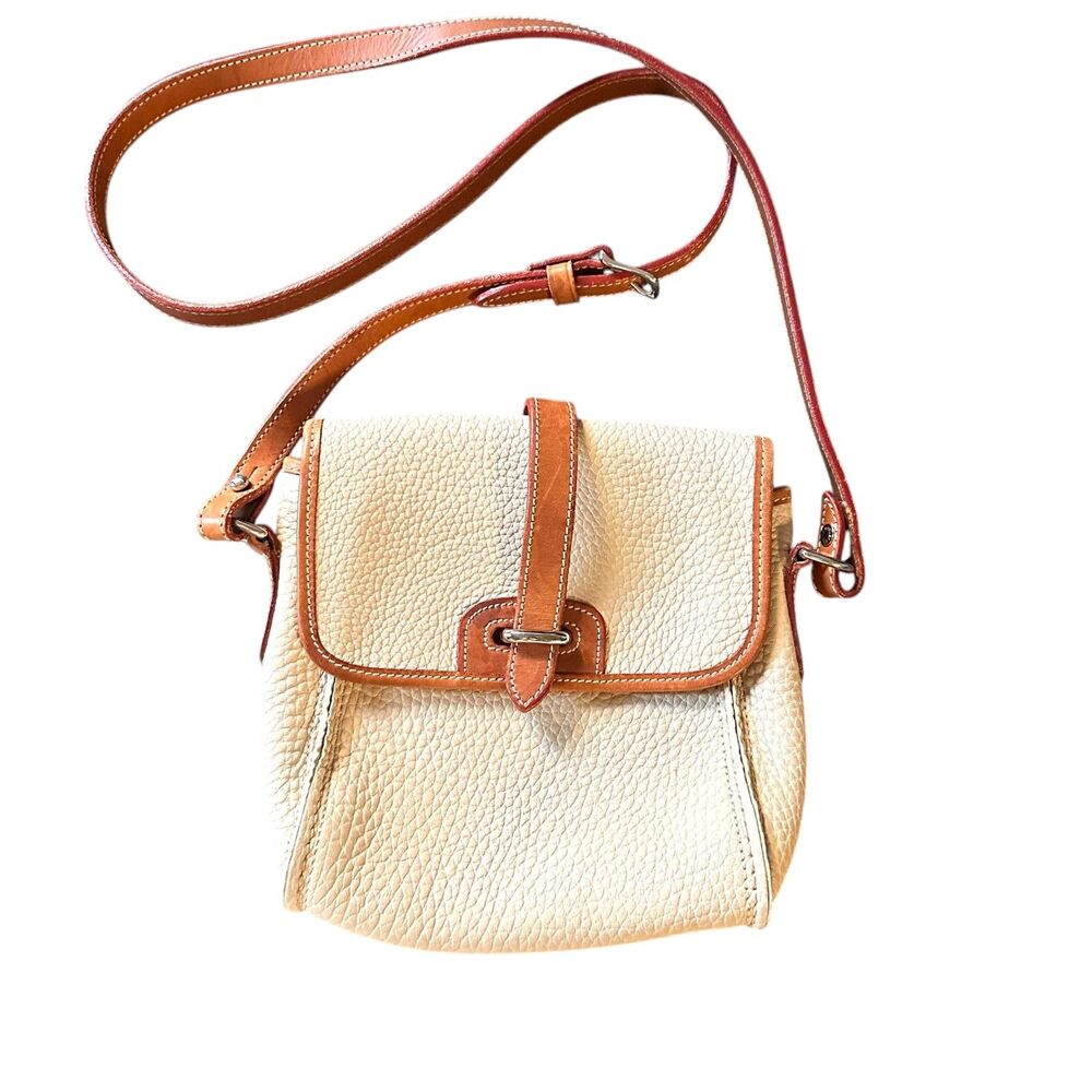 DOONEY & BOURKE Vintage‎ Essex Crossbody Pebbled Cream